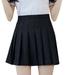 xiuh flowy skirt women s fashion high waist pleated mini skirt slim waist casual tennis skirt summer skirts for women black l