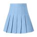 xiuh flowy skirt women s fashion high waist pleated mini skirt slim waist casual tennis skirt summer skirts for women sky blue xs