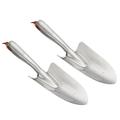 Uxcell 6.9x3.5 Garden Trowel Gardening Hand Shovel Stainless Steel Spade Shovel Garden Tools with Scale 2 Pack