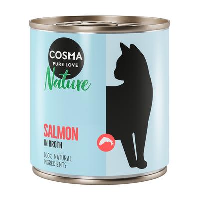 12x280g Salmon Cosma Nature Wet Cat Food