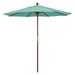 California Umbrella 7.5 ft. Marenti Wood Sunbrella Market Umbrella