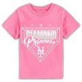 Girls Toddler Pink New York Mets Diamond Princess T-Shirt