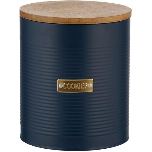 „Keksdose TYPHOON „“Otto Collection““ Lebensmittelaufbewahrungsbehälter Gr. H: 18 cm, blau (navy) Kaffeedosen, Teedosen Keksdosen 2,6 Liter“
