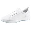 Sneaker ARA "ROMA", Damen, Gr. 6, weiß, Glattleder, sportlich, Schuhe Sneaker, Freizeitschuh, Halbschuh, Schnürschuh mit High Soft Fußbett, G-Weite, Topseller