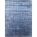 White 36 x 24 x 0.25 in Area Rug - Bokara Rug Co, Inc. High-Quality Hand-Knotted Blue/Ivory Area Rug Wool | 36 H x 24 W x 0.25 D in | Wayfair