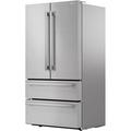 Sharp 36" French Door Refrigerator 22.5 cu. ft. Energy Star Refrigerator in Black/Gray/White | 69.9 H x 35.8 W x 30.9 D in | Wayfair SJG2351FS