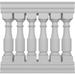 Ekena Millwork Hamilton Fiberthane Balustrade Polyethylene Stair Railing, Fiberglass in White | 43 H x 36 W x 7 D in | Wayfair BALK38X036HMG