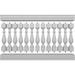 Ekena Millwork Traditional Composite Stair Railing Composite, Fiberglass in White | 79 H x 72 W x 7 D in | Wayfair BALK41X072TRN