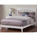 AFI Furnishings Mission Low Profile Solid Wood Platform Bed Wood in White | 50 H x 80.75 W x 82.5 D in | Wayfair AT8751002