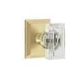 Grandeur Carré Square Rosette Privacy w/ Carré Crystal Door Knob Crystal | 2.95 H x 2.5 W in | Wayfair 899840