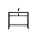 James Martin Vanities Boston 39.5" Single Bathroom Vanity, Stainless Steel in Black | 35.38 H x 39.38 W x 15.38 D in | Wayfair C105V39.5MBKWG