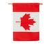 Evergreen Enterprises, Inc Canada House Applique 2-Sided Nylon 44 x 28 in. House Flag in Brown/Red | 44 H x 28 W in | Wayfair 157819