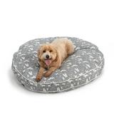 Snoozer Pet Products Wag Collection Snoozer Indoor Outdoor Round Dog Bed Polyester in Gray/Black | 4 H x 45 W x 45 D in | Wayfair 10308
