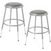 Interion Height Adjustable Industrial/Shop Stool Wood/Metal in Brown | 33 H x 21 W x 21 D in | Wayfair 688307