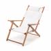 Latitude Run® Reclining Beach Chair w/ Cushion Solid Wood in White/Blue | 34 H x 26 W x 30 D in | Wayfair F11D1E8E93E04E30B04F0D7763E8D116