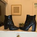 Zara Shoes | Black Boots With Block Heels And Buckles | Color: Black | Size: 8