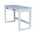 Latitude Run® Solid Wood Sled Base Desk w/ Two Drawers Wood in Gray/White | 30 H x 48 W x 20 D in | Wayfair 2F829F0AE4C145D9B1DD5C2B663F2C60