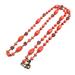 J. Crew Jewelry | J Crew Woman Long Beaded Necklace, Orange Plastic, 80s Style Disco Era, Gift | Color: Gold/Orange | Size: 35 In