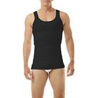 Underworks Mens Compression Body Shirt Girdle Gynecomastia Shirt Small Black