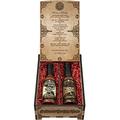 Psycho Juice | Dark Arts Collection Wooden Duo Gift Box | Roasted Garlic | Chipotle Chilli Sauce | 148ml | Hot Sauce Gift Set