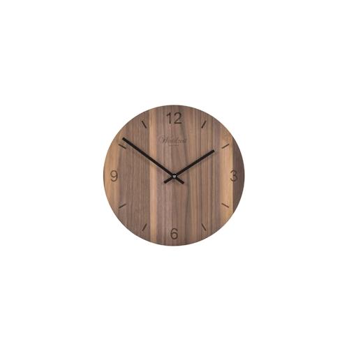 Waidzeit Wanduhr TEMPUS Holz 30cm Walnuss