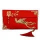 Sac d'argent porte-bonheur pour la fête du printemps chinois enveloppe rouge Bergame Faux