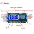 6-30V Micro USB Numérique LCD Affichage Temps Retard Citations Technologie Contrôle Minuterie