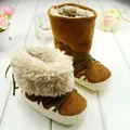 Bottes de neige antidérapantes rembourrées en coton chaussures d'hiver à semelle souple pour bébés