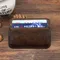 Porte-cartes de crédit en cuir véritable pour hommes étui pour protéger les cartes de crédit