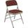 Fabric Upholstered Premium Folding Chair with Triple Brace Double Hinge by National Public Seating