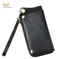 Mode Homme EvaluLeather Design Animal Emboss Checkbook JOZipper Pocket Wallet Purse Clutch Phone