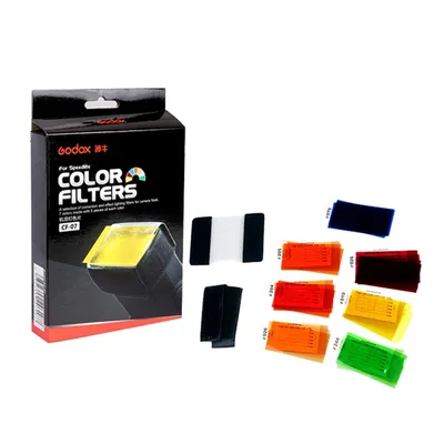 Godox – Kit de filtre de couleur universel Speedlite CF-07 #010 #026 #079 #024 #205 #206 #244 pour