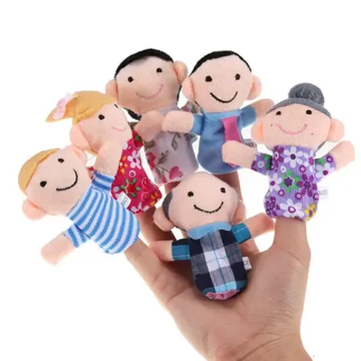 Ensemble de 6 marionnettes à doigt pour bébés et enfants jeux éducatifs jouets à main