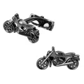 Boutons de manchette pour chemises pour hommes de haute qualité design de moto noire transport de