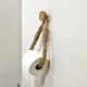 Crochet en bois pour essuie-tout ensemble d'accessoires de toilette porte-papier crochet en bois