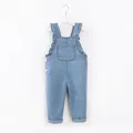 IENENS-Salopette en Denim pour Enfant de 2 à 6 Ans Couleur Unie Jean Long Combinaison Vêtements