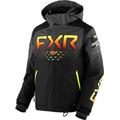 FXR Helium 2023 Youth Snowmobile Jacket, black-grey-orange, Size 36