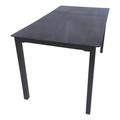 VCM Gartentisch 140 cm grau, 140x73x80 cm