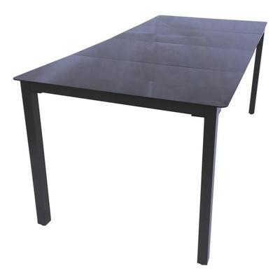 VCM Gartentisch 190 cm grau, 190x73x80 cm