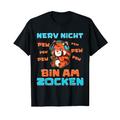 Nerv Nicht Bin Am Zocken Red-Panda Gaming T-Shirt