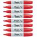 Sharpie Permanent Marker Chisel Tip Red 8 Markers per order (38283)