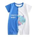 ASEIDFNSA Baby Boy Bubble Romper Snap Up Children Baby Boys Girls Cartoon Romper Short Sleeve Cute Animals Jumpsuit Outfits Clothes