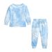 Winter Savings Clearance! Stamzod Fashion Kids Clothes Set Toddler Baby Boy Girl Tie-Dye Casual Tops + Child Loose Trousers 2Pcs Fall Baby Boy Designer Clothing Outfit 3M-9Y