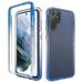 UUCOVERS for Galaxy S22 Ultra Case 2022 Release (6.8 ) Anti-Scratch Soft Flexible TPU Back Shell & Hard PC Bumper Hybrid Slim Lightweight Protective Cover Lightweight Shockproof Cover Blue