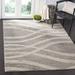 Gray/Cream Square 6' x 6' Living Room Area Rug - Gray/Cream Square 6' x 6' Area Rug - Latitude Run® Modern Wave Distressed Non-Shedding Entryway Foyer Living Room Kitchen Area Rug- 72.0 x 72.0 W in white | Wayfair