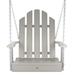 Dovecove Bulloch Porch Swing Plastic in Gray | 31 H x 26 W x 27.25 D in | Wayfair 31F97C88324B402180F426FA589EF4E8