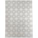 Light Gray Rectangle 9' x 12' Kitchen Mat - Wade Logan® Azzole Star Struck Kitchen Mat 144.0 x 108.0 x 0.08 in white/brown, Polyester | Wayfair