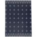 Blue Rectangle 8' x 10' Kitchen Mat - Foundry Select Calesha Ada Kitchen Mat 96.0 x 120.0 x 0.08 in/white | Wayfair