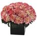 Nearly Natural Carnation Artificial Arrangement with Vase Cream Pink