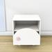 George Oliver Nightstand w/ a Drawer & an Open Storage Wood in Pink | 20.6 H x 19.7 W x 17.7 D in | Wayfair DE800F58C4FF4050BCA1DF5826C6B89C